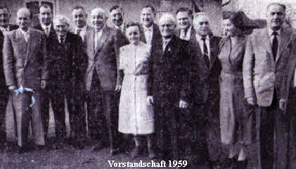 Vorstandschaft 1959